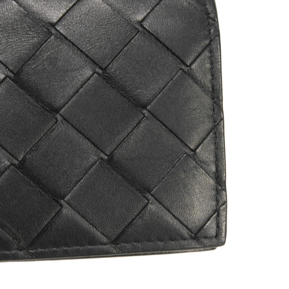 Used 11897 Business Card Holder 605720 VCPQ3 8803 7946 Pass Case RFID IC Chip Maxi Intrecciato Black Men's from Japan