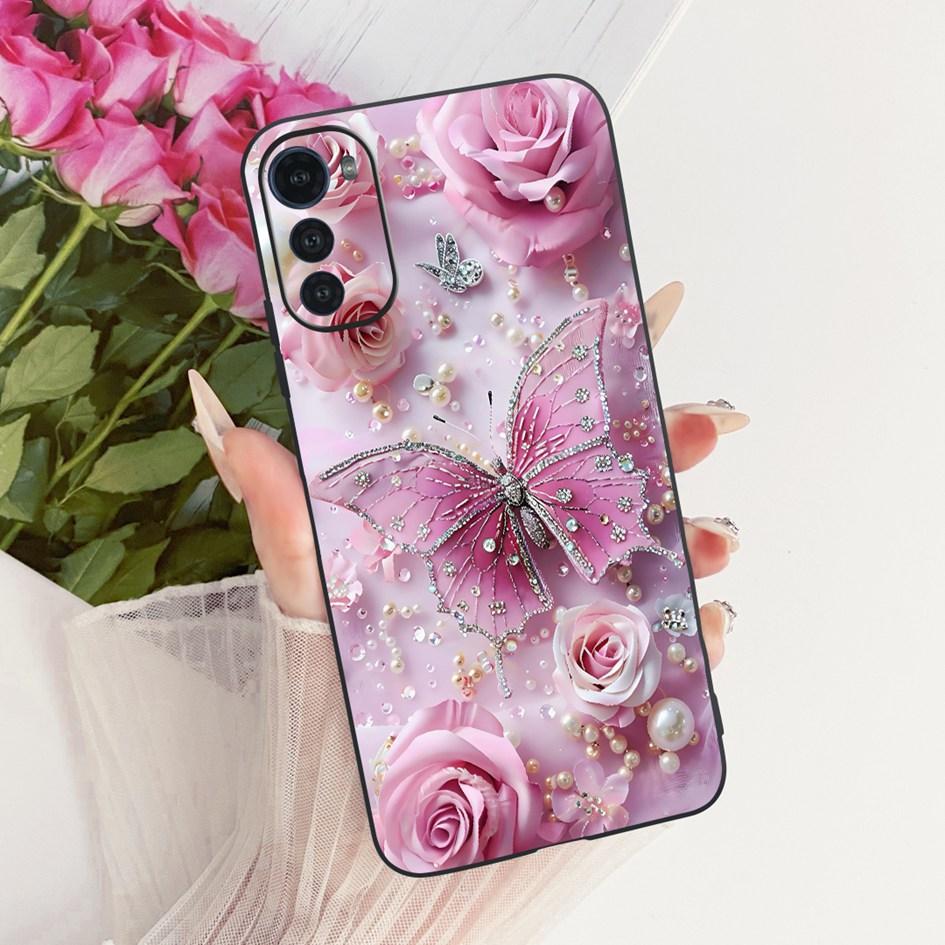 Silicone Case For Motorola Moto E32 E32s Cover Fashion Cartoon Dragon Painted Fundas Soft TPU Bumper For MotoE32 MotoE32s Casing