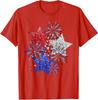 4th Of July Fireworks Stars Funny Cute Printed Design Unisex T-Shirt