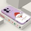 Cute Santa Claus Printed Lanyard Phone Case For Xiaomi Redmi Note 14 13 12 Pro Note 13 14 Pro Plus 5G 13 13C 4G 11 10 Pro Soft Silicone Cover