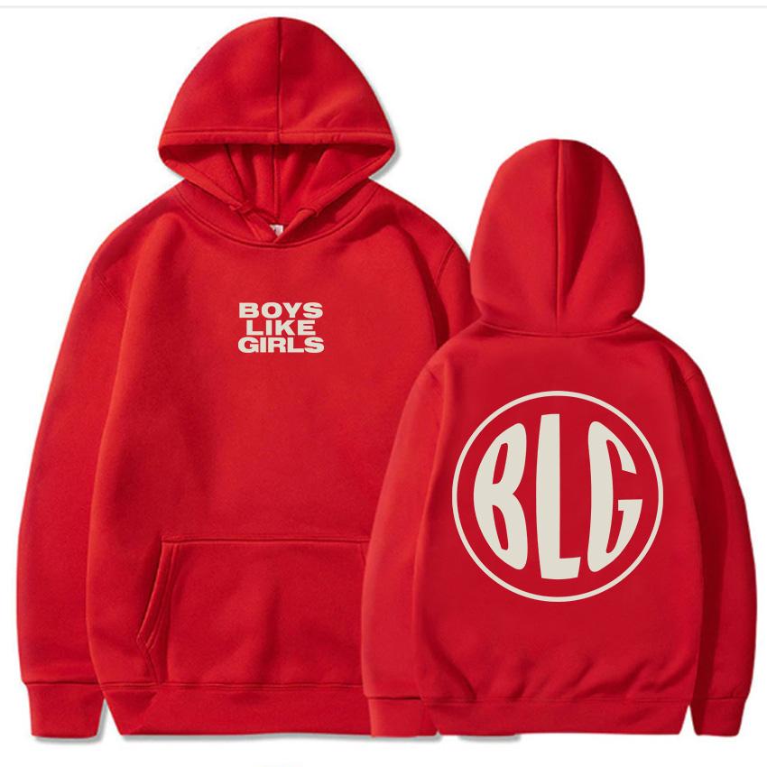 BOYS LIKE GIRLS BLG Hoodies Rockband Grafikdruck Sweatshirts Langarm Mode Kapuzenpullover Unisex Streetwear