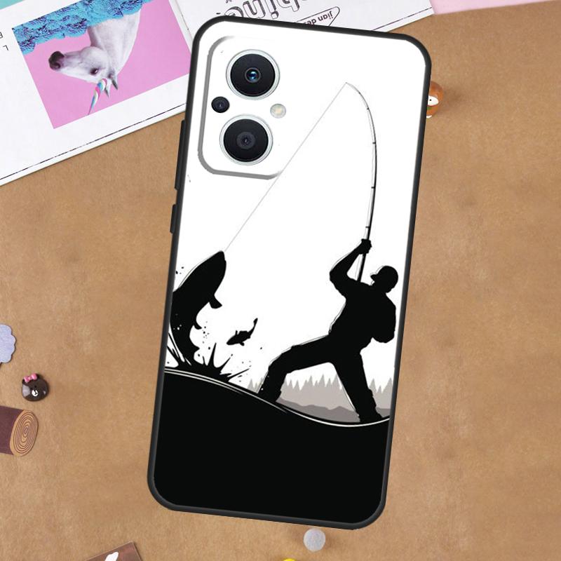 

Fishing Fisherman Case For OPPO Find X3 X2 Lite Neo X6 X5 Pro Reno 3 4 5 6 7 8 Lite 8T 2Z 5Z 4Z Phone Cover OPPO Reno8 Pro