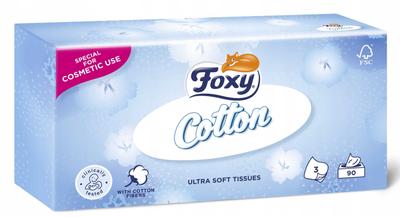 Foxy Cotton Box Hygiene Wipes 90 Pcs. - 1 Op.