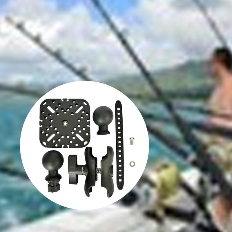 Základna pro montáž sonaru Rybářský sonarový držák Základna pro montáž Sonarový držák 360° Otočný držák sonaru