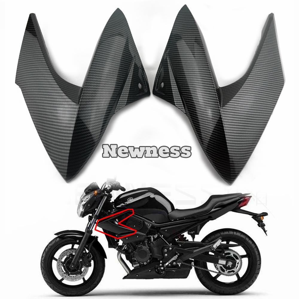 Motorcycle Body Fairings Carbon Front Bracket Side Cover Panel Cowl Fender Fairing For Yamaha XJ6 2009 2010 2011 2012