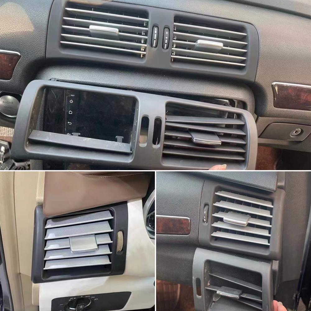 Front Rear Fresh Air Conditioner Chromed AC Vent Outlet Grille Cover For Mercedes Benz W251 2009-2018 R300 R320 R350 R400
