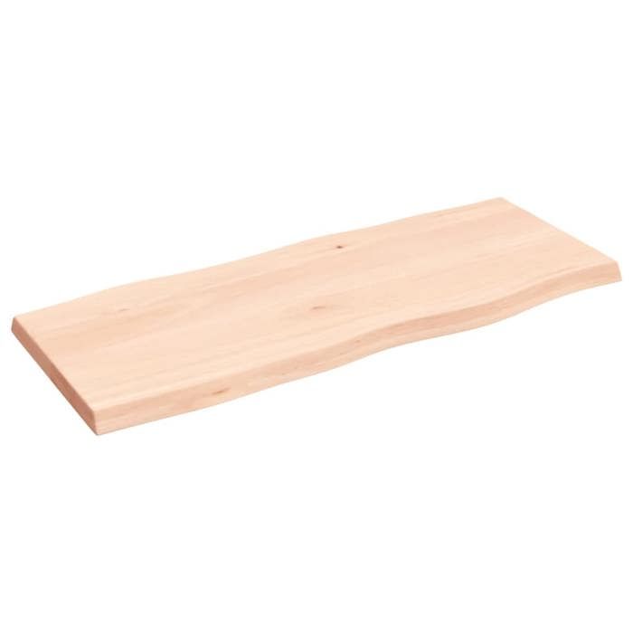 VidaXL Dessus de table bois chêne massif non traité bordure assortie 363882