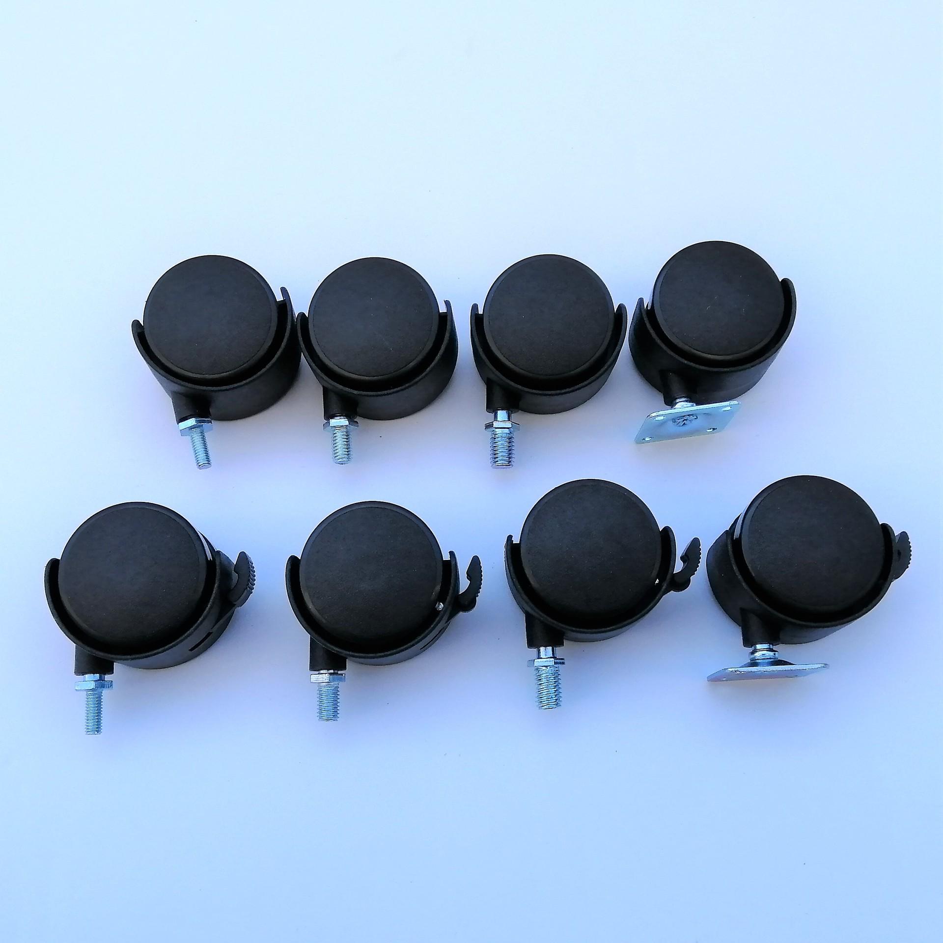 

2-Inch Lightweight Swivel Chair & Furniture Caster Wheel Sofa Wheel with 8mm Screw Rod