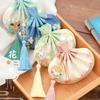 Dragon Boat Festival Fragrance Sachet Empty Bag Handmade DIY Hanging Ornament Mosquito Repellent Bag Mugwort Vintage Style Embroidered Empty Pouch