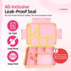 Stackable Plastic Lunch Box with Multiple Compartments Microwave Safe Bentos Container for Students Children School Meal Preparation