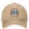 The West Denim Baseball Cap Cross Print Hunting Camping Trucker Hat Summer Unisex Teens Street Style Sun-Proof Baseball Caps