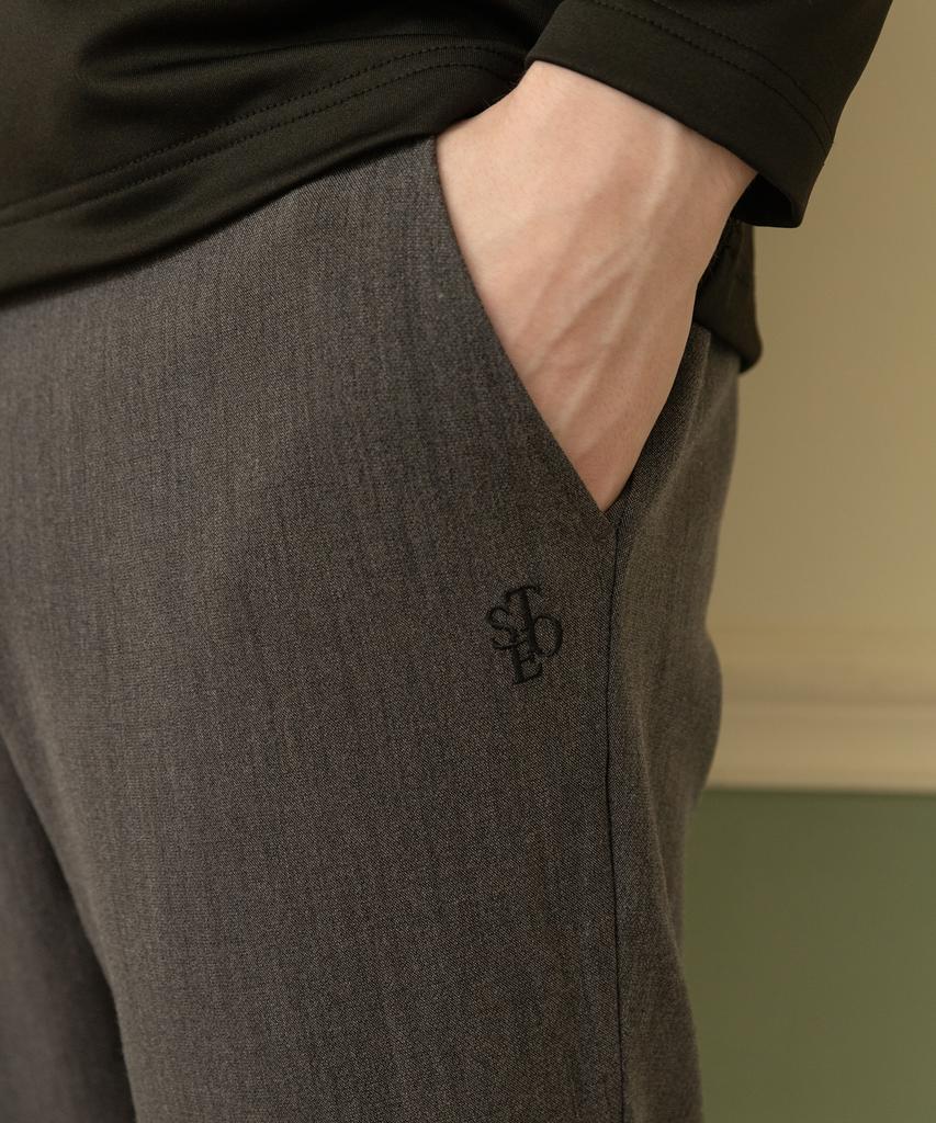 SELITIO Men'S Classic Straight Fit Pants Grey