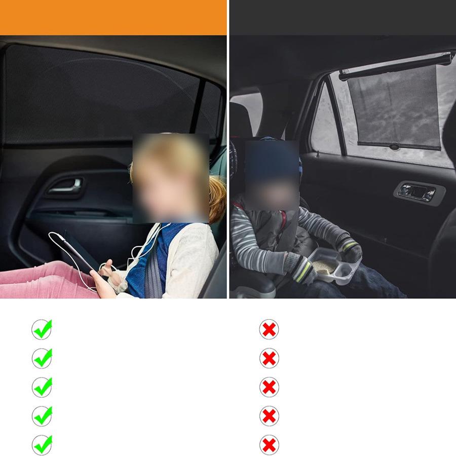 Upgraded Zipper Style Car Mosquito Curtain & Sunshade - Ventilated and Breathable