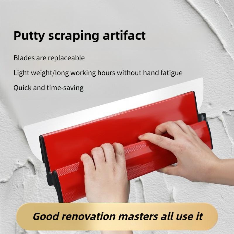 Multi Functional Stainless Steel Scraper Floor Plastering Trowel Interior Walls Renovation Putty Scraping Leveling Tool Set