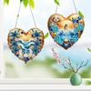 Blumen 5D DIY Diamantmalerei Punkte Anhänger Strass Diamantkunst Anhänger Diamantmalerei Hängeanhänger für Wand Fenster