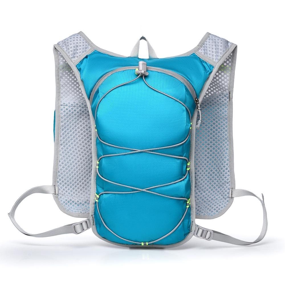 Reflective Running Vest Breathable Running Bag Running Water Bottle Storage Vest  for Outdoors