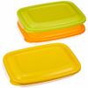 Takeya Chemical Industry (Takeya) Colorful Light Pack Storage Container, Thin 260, 3-Pack