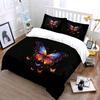 Colorful Butterfly Wall Set Soft Comfortable Duvet Cover Bedding Set Included 1*Duvet Cover & 2*Pillowcases, Gift