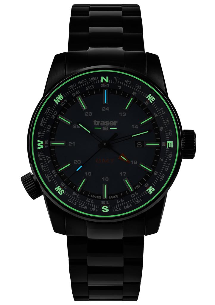 TRASER P68 Pathfinder GMT Watch 9031609 Black Men's
