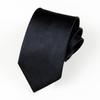 8 cm herre svart slips business profesjonell formell lag ensfarget håndknytt