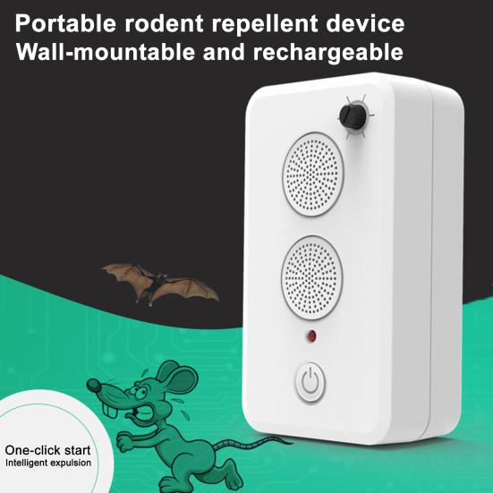 Ultradźwiękowe urządzenie odstraszające nietoperze, ładowalne, regulowany system odstraszania nietoperzy, odstraszacz myszy