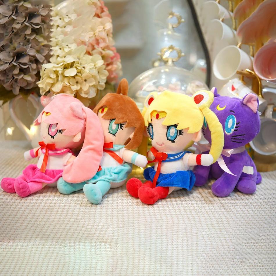 Japan Anime Sailor Moon Plush Toys Tsukino Usagi Kaiou Michi Stuffed Doll Girlish Room Decor Stuffed Kawaii Gifts For Girlfriend