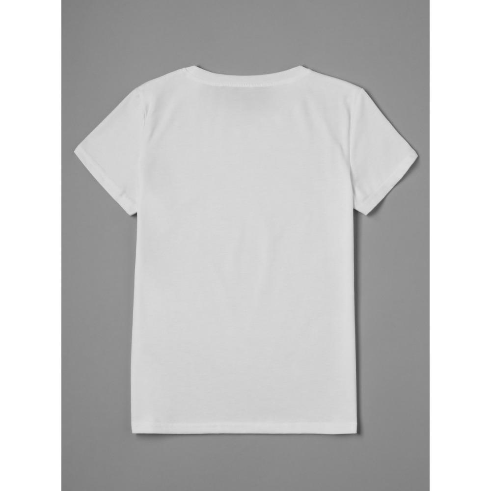 Love Q Queen Printed Short-Sleeved Round Neck T-Shirts for Women's Summer Casual Loose Breathable Plus Size Tops