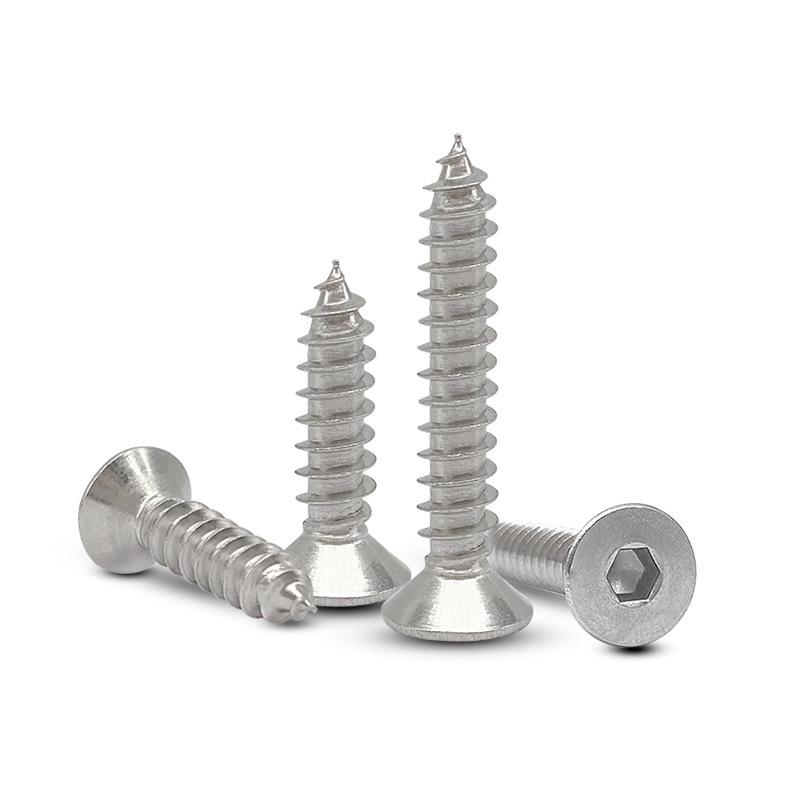 Stainless Steel Flat Countersunk Hex Head Self-Tapping Screws (1.4M-10M)