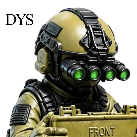 Special Forces Model Kits Tactical Soldier Desk Figurine, 3D Printed Hyper-Realistic Mini Military Decor, Modern Action Figures Front Toward