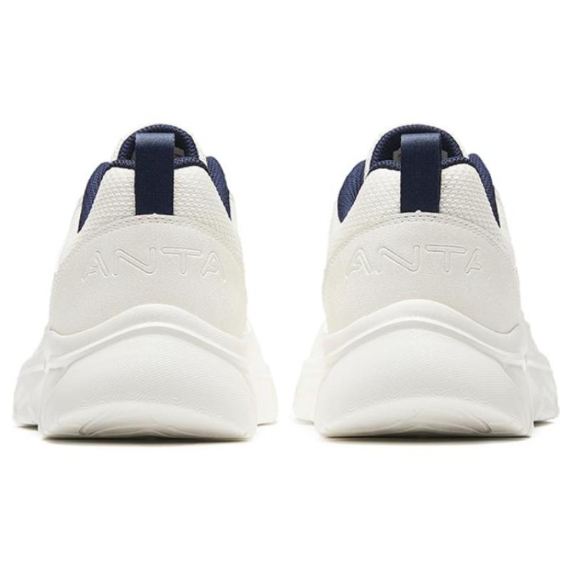 Anta Anti Slip Wear Resistant Low Top Running Shoes Men's White Sneakers 912345580-5