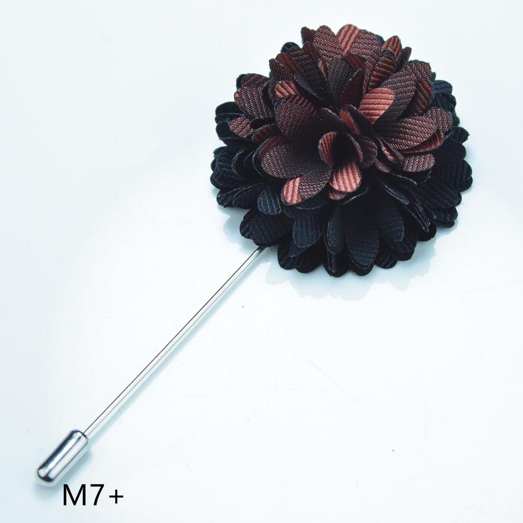 Handmade Floral Blue Corsage Brooch for Men & Women