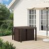 Garden Dining Chairs 2 pcs Brown and Cream PP