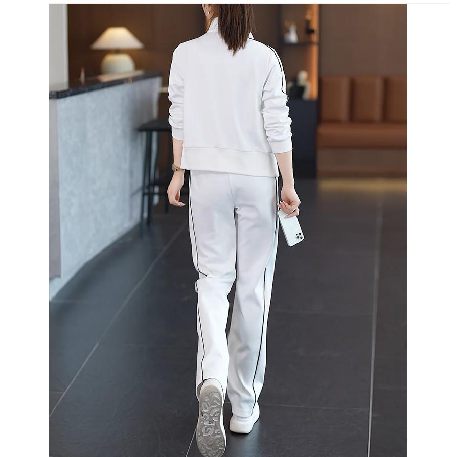 Lässiger Sportanzug Herbst und Winter Koreanische Version Damenmode Altersreduzierend und Schlank Strickjacke Sweatpants Zweiteiliger Anzug