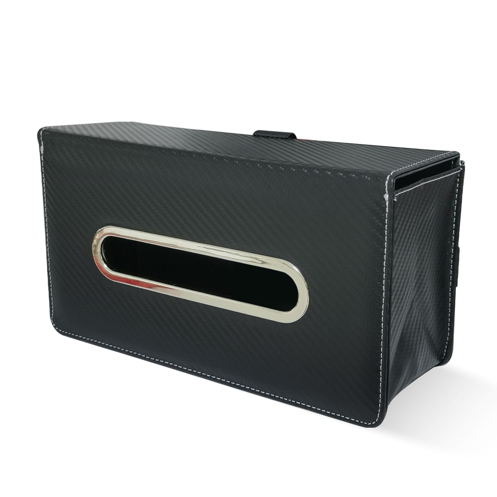 

Caizqbry Car Tissue Car Convenient Car Car Tissue Car Tissue Car Interior Tissue Car Seatback Hanging Tissue PU Suitable for Various Car Black Case,