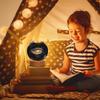 3D Galaxy Crystal Ball  Engraved Night Light USB Power LED Wooden Base Crystal for Home Decoration  Girls(Warm White) (Galaxy)