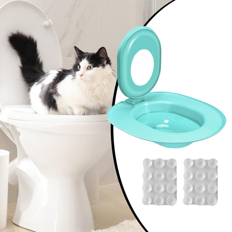 Sada pro trénink kočky na toaletu Učitel toalety Sedátko pro mazlíčka Hladká sada pro učení tréninku kočky na toaletu pro domácnost Byt Koupelna Toaleta