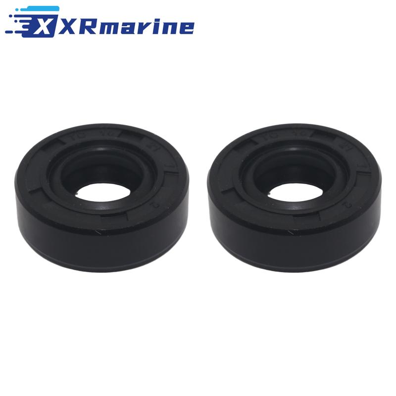 

2X Oil Seal 93101-10M14 For Yamaha Outboard 2T 4HP 5HP Parsun Hidea 7x10.8x21mm чёрный