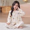 Girls Cartoon Cloud Cotton Pajama Set Fall Long Sleeve Sleepwear Kids 8 Years Home Outfit