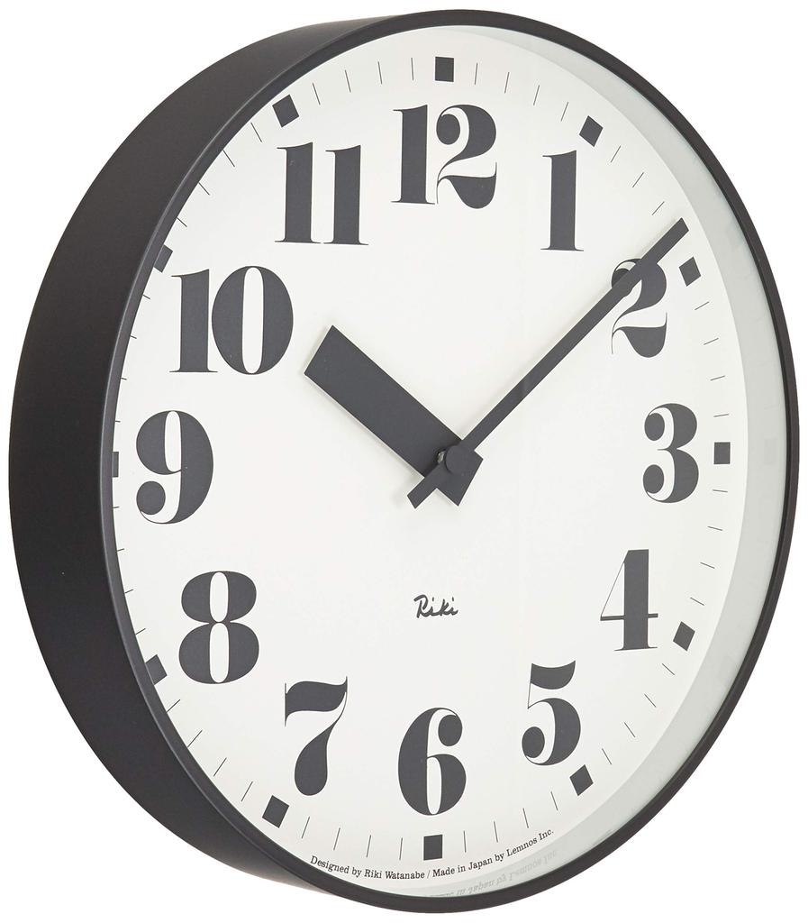 Lemnos Wall Clock Riki Public Clock Analog Aluminum White Diameter x Depth WR17-06 25.6 4.6cm