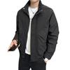 Men's Casual Fashion Stand Collar Cotton-Padded Jacket for Autumn and Winter