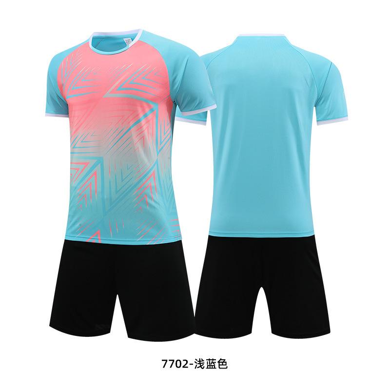 Children's football jersey, short-sleeved suit, competition training jersey, summer breathable printing, football jersey, jersey print number