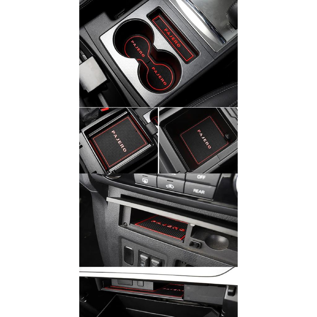 Applicable For Mitsubishi pajero pajero modified interior v93v97 door slot cushion storage box cushion silicone washable