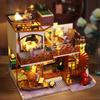 DIY Doll House Kit Mini 3D Puzzle Assembly Building Model Toys Home Bedroom Decoration With Furniture Wooden Crafts Dollhouse