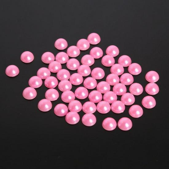 

Полукруглые бусины из АБС-пластика, имитирующие жемчуг, для DIY нейл-арта и чехлов для телефонов 8mm Diameter, Approx. 200 per Pack