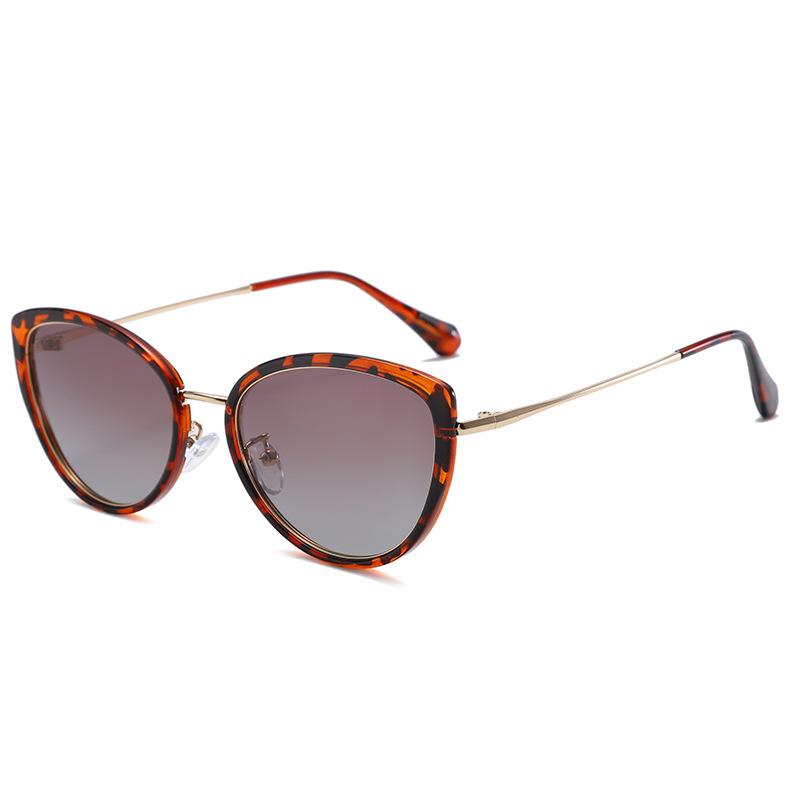 Fashionable and Trendy Cool Cat Eye Sunglasses with Multi Color Luxury, Lightweight Polarized UV Resistant Women's Sunglasses