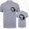 2024 New Headphones Print Casual Short-Sleeved Men's T-Shirt Music DJ Graphic Tee Gift Tshirt Funny Tee Shirt Vintage Streetwear
