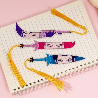 K-Pop Demon Hunters Theme Acrylic Tassel Bookmark