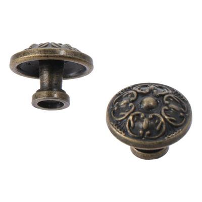 Solid Round Bathroom Pulls Brass Cabinet Knobs Drawer Pull  for Warehouse, Glass Door& Garden Door