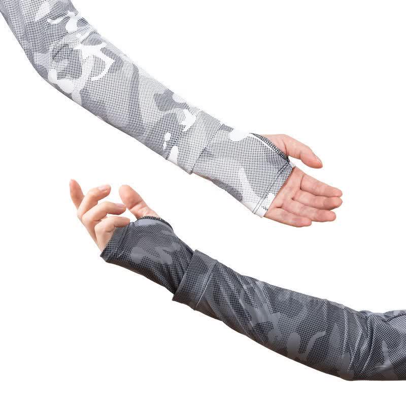 GELEITE Men s Summer Camouflage Sun Protection Ice Arm Sleeves
