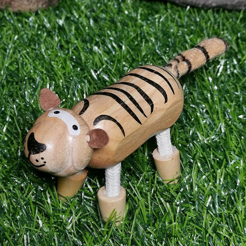 1pc Cute Educational Horse Deer Wooden Wood Animal Figurines Toy Festival Gift